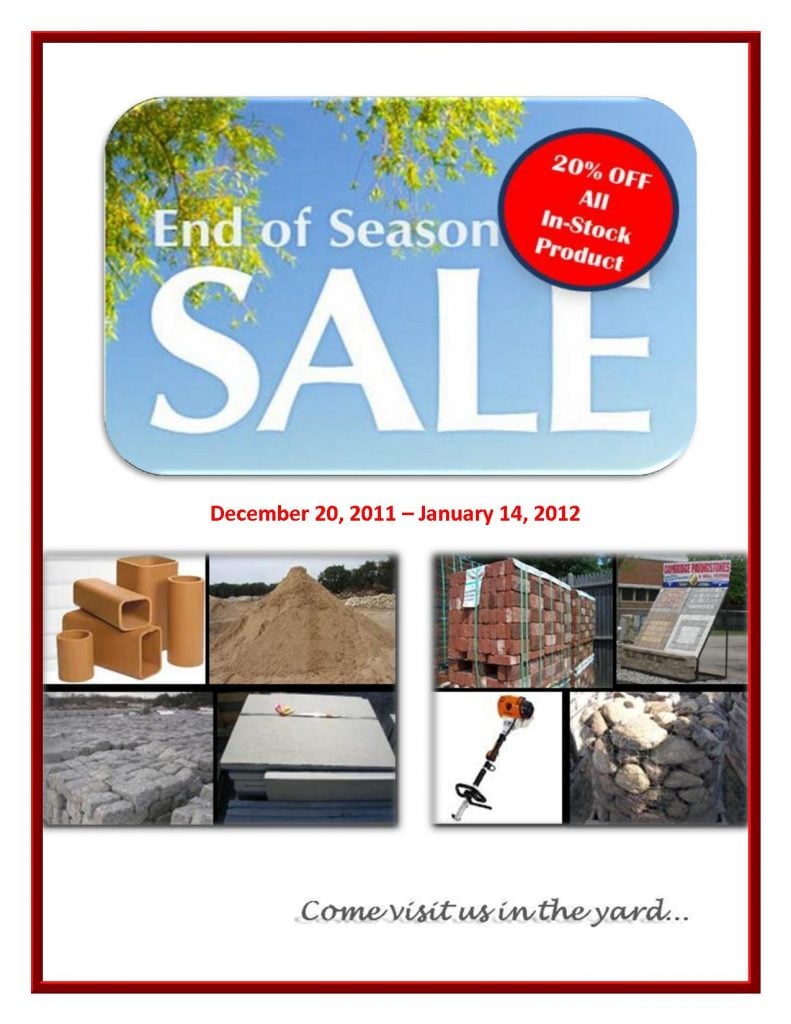 End of Season Sale