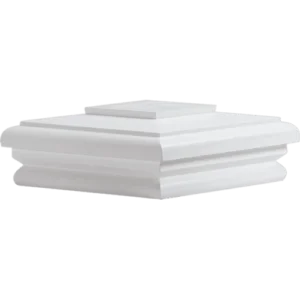 White Wood Mailbox Cap