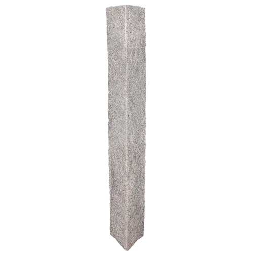 6"x6"x7' Granite Mailbox Post – (4 Rock Sides)