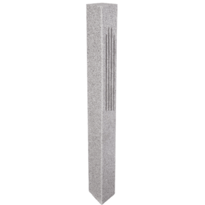 6″x6″x7′ Granite Mailbox Post – (2 Fluted / 2 Thermal Sides)