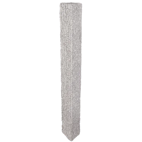 6"x6"x8' Granite Lantern Post- Grey (Pineapple)