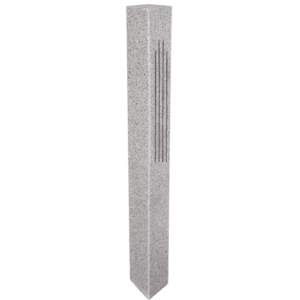 6″x6″x8′ Granite Lantern Post – (2 Fluted / 2 Thermal Sides)