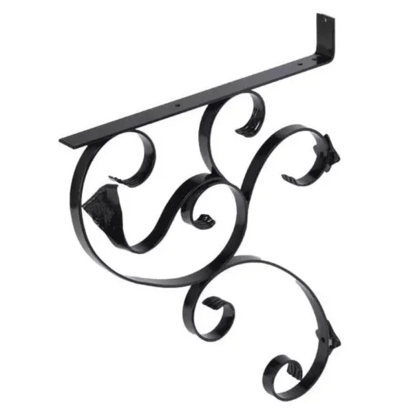 145 Iron Mailbox Bracket – Black