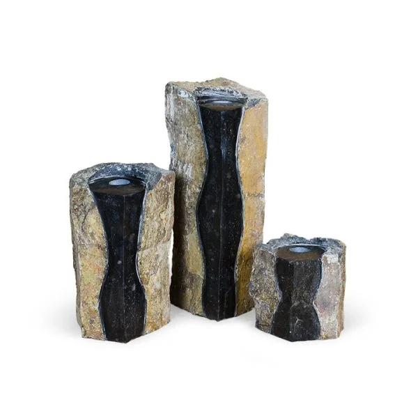 Double Textured Basalt Columns